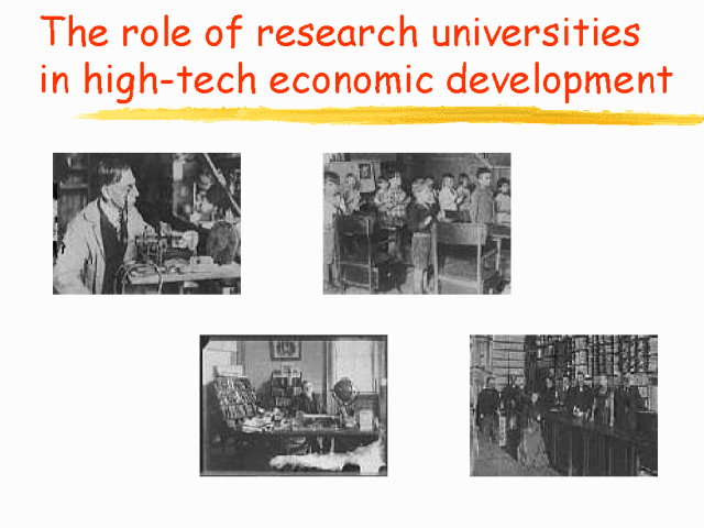 The role of research universities in high-tech economic development